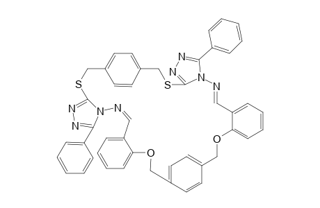 6,26-Diphenyl-3,30-dithia-13,20-dioxa-5,6,8,9,24,25,17,28-octaaza-15,18:1,32-di(ethenocyclo)tritetraconta-dodecaene