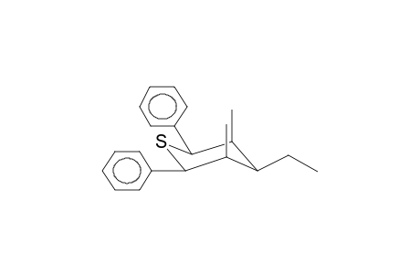 2E,6E-DIPHENYL-3A,5A-DIMETHYL-4E-ETHYLTHIACYCLOHEXANE