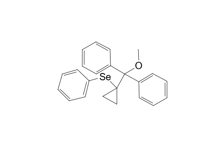 [1-[Methoxy(diphenyl)methyl]cyclopropyl]selanylbenzene