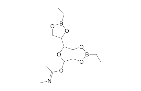 beta-D-MANNOFURANOSYL-N-METHYL-IMIDAT, 2,3:5,6-DI-O-(ETHYLBORANDIYL)-