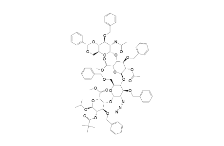 #19;METHYL-[ISOPROPYL-O-(2-ACETAMIDO-3-O-BENZYL-4,6-O-BENZYLIDENE-2-DEOXY-ALPHA-D-GLUCOPYRANOSYL-(1->4)-O-(METHYL-2-O-ACETYL-3-O-BENZYL-ALPHA-L-IDOPYRANOSYLURO