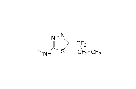 2-(heptafluoropropyl)-5-(methylamino)-1,3,4-thiadiazole