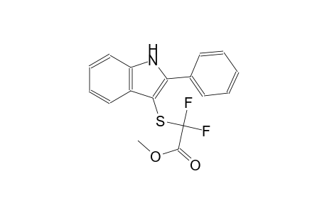 Difluoro-(2-phenyl-1H-indol-3-ylsulfanyl)-acetic acid methyl ester