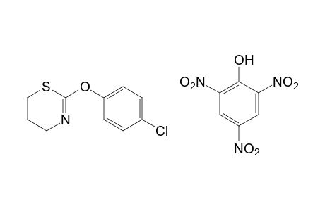 2-(p-chlorophenoxy)-5,6-dihydro-4H-1,3-thiazine, picrate