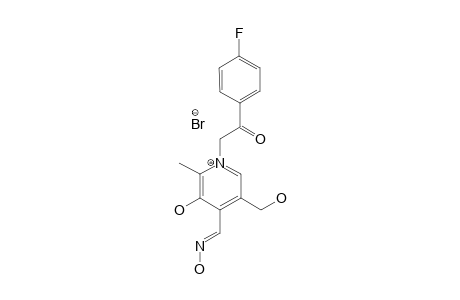 1-(4-FLUOROPHENACYL)-3-HYDROXY-4-HYDROXYIMINOMETHYL-5-HYDROXYMETHYL-2-METHYLPYRIDINIUM-BROMIDE