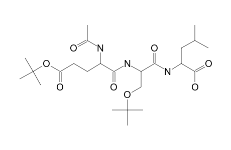 N-ALPHA-ACETYL-O-(TERT.-BUTYL)-GLUTAMYL-O-(TERT.-BUTYL)-SERYL-LEUCINE;AC-GLU-(O-TERT.-BU)-SER-(TERT.-BU)-LEU-OH