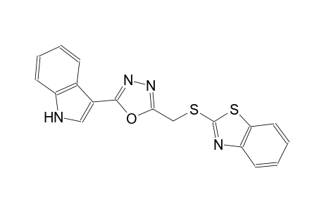 2-[5-(1H-Indol-3-yl)-[1,3,4]oxadiazol-2-ylmethylsulfanyl]-benzothiazole