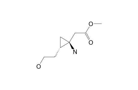 methyl 2-[(1S,2S)-1-amino-2-(2-hydroxyethyl)cyclopropyl]acetate