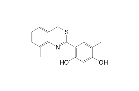 2-(2,4-Dihydroxy-5-methylphenyl)-8-methyl-4H-3,1-benzothiazine