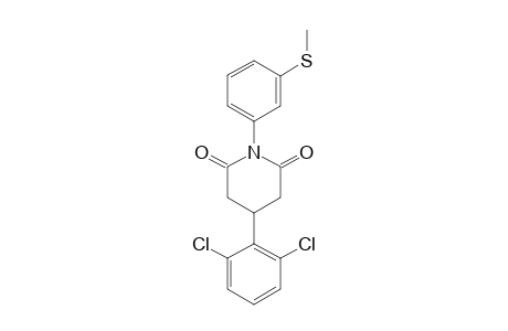 3-(2,6-dichlorophenyl)-N-[m-(methylthio)phenyl]glutarimide