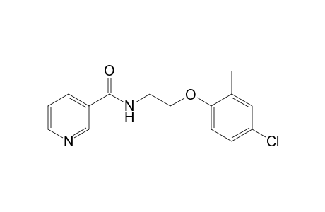 N-[2-(4-chloranyl-2-methyl-phenoxy)ethyl]pyridine-3-carboxamide