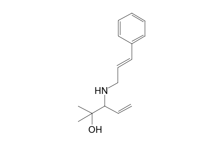 2-Methyl-3-[[(E)-3-phenylprop-2-enyl]amino]-4-penten-2-ol