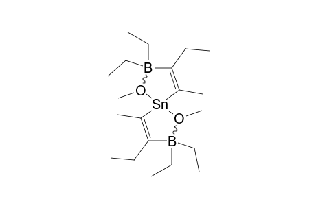 2,2,3,7,7,8-HEXAETHYL-1,4,6,9-TETRAMETHYL-2,7-DIBORATA-1,6-DIOXONIA-5-STANNASPIRO-[4.4]-NONA-3,8-DIENE