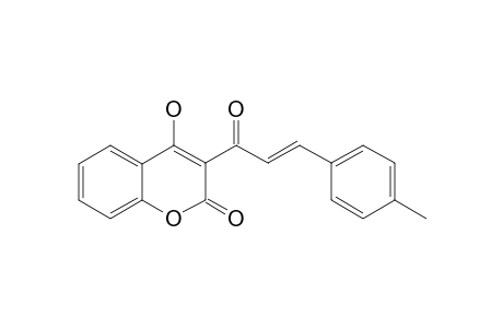 3-[(2E)-3-(P-TOLYL)-PROP-2-ENOYL]-2H-CHROMEN-2-ONE