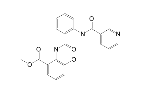 TERREMIDE-A;METHYL-3-HYDROXY-2-[2-(NICOTINAMIDO)-BENZAMIDO]-BENZOATE