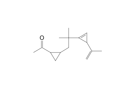 Ethanone, 1-[2-[2-methyl-2-[3-(1-methylethenyl)-1-cyclopropen-1-yl]propyl]cycl opropyl]-