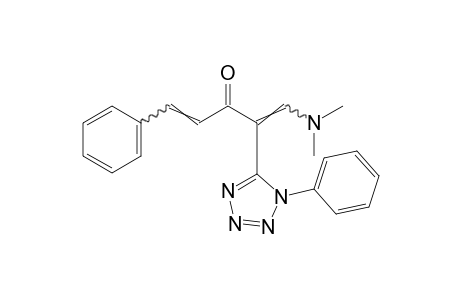 1-(dimethylamino)-5-phenyl-2-(1-phenyl-1H-tetrazol-5-yl)-1,4-pentadien-3-one