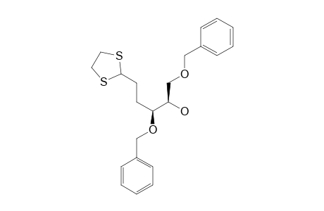 (4R,5R)-4,6-DIBENZYLOXY-5-HYDROXYHEXANALETHYLENEDITHIOACETAL