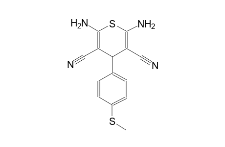 4H-thiopyran-3,5-dicarbonitrile, 2,6-diamino-4-[4-(methylthio)phenyl]-