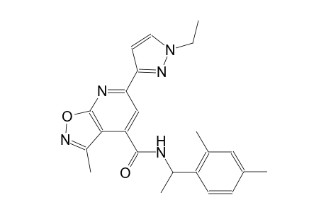 isoxazolo[5,4-b]pyridine-4-carboxamide, N-[1-(2,4-dimethylphenyl)ethyl]-6-(1-ethyl-1H-pyrazol-3-yl)-3-methyl-