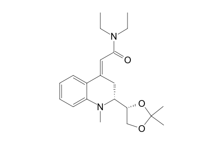 (-)-(E)-2-[(R)-2-[(S)-2,2-DIMETHYL-1,3-DIOXOLAN-4-YL]-1-METHYL-2,3-DIHYDROQUINOLIN-4(1H)-YLIDENE]-N,N-DIETHYLACETAMIDE