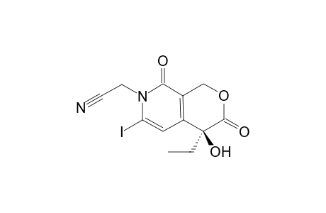 (S)-4-Ethyl-4-hydroxy-6-iodo-3-oxo-7-(cyanomethyl)-1H-pyrano[3,4-c]-8-pyridone