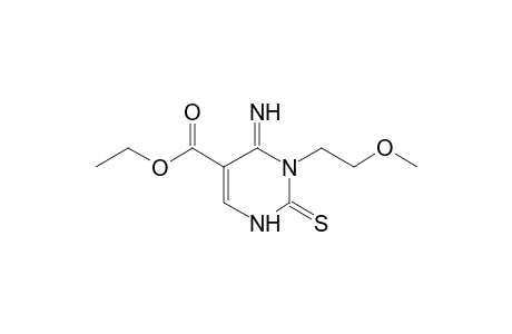 4-imino-3-(2-methoxyethyl)-1,2,3,4-tetrahydro-2-thioxo-5-pyrimidinecarboxylic acid, ethyl ester