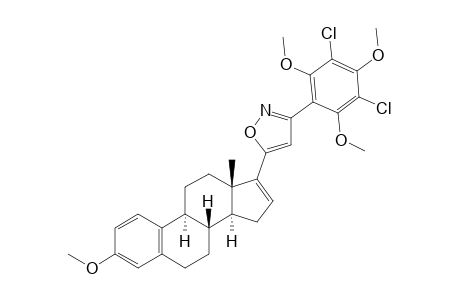 3-METHOXY-17-ALPHA-[3'-(3'',5''-DICHLORO-2'',4'',6''-TRIMETHOXY)-PHENYL-ISOXAZOL-5'-YL]-ESTRA-1,3,5(10),16-TETRAENE