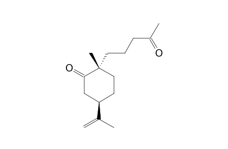 2-ALPHA-(5-OXOPENTYL)-2-BETA-METHYL-5-BETA-ISOPROPENYLCYCLOHEXANONE