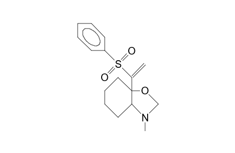 cis-5-(1-Phenylsulfonyl-vinyl)-3-methyl-4,5-tetramethylene-oxazolidine