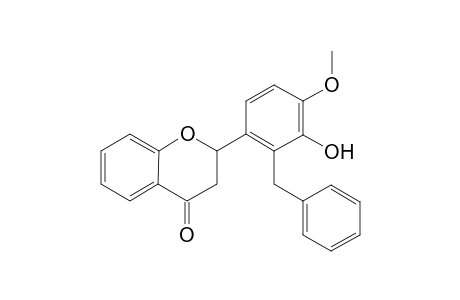 2'-Benzyl-3'-hydroxy-4'-methoxyflavanone