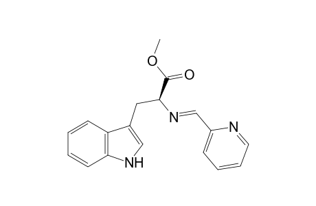 3-(1H-indol-3-yl)-2-(pyridin-2-ylmethyleneamino)propanoic acid methyl ester