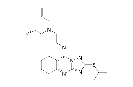 5-[2-(N-DIALLYLAMINO)-ETHYL]-AMINO-2-(1-METHYLETHYLTHIO)-6,7,8,9-TETRAHYDRO-1,2,4-TRIAZOLO-[5,1-B]-QUINAZOLINE