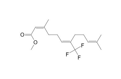 2,6,10-Dodecatrienoic acid, 3,11-dimethyl-7-(trifluoromethyl)-, methyl ester, (Z,E)-