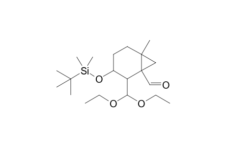 3-[(tert-Butyldimethylsilyl)oxy]-2-(diethoxymethyl)-6-methylbicyclo[4.1.0]heptane-1-carbaldehyde