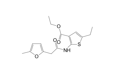 Ethyl 5-ethyl-2-[2-(5-methylfuran-2-yl)acetamido]thiophene-3-carboxylate