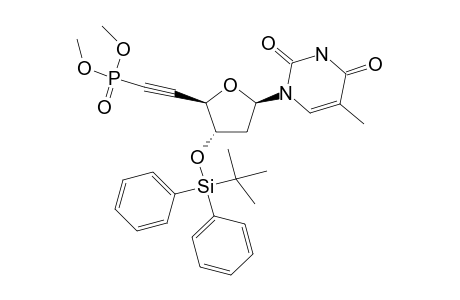 #3;[(2R,3S,5R)-3-(TERT.-BUTYL-DIPHENYL-SILANYLOXY)-5-(5-METHYL-2,4-DIOXO-3,4-DIHYDRO-2H-PYRIMIDIN-1-YL)-TETRAHYDROFURAN-2-YLETHYNYL]-PHOSPHONIC-ACID-DIMETHYLES