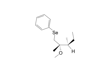 THREO-1-BENZENESELENYL-2-METHOXY-2,3-DIMETHYL-PENTANE