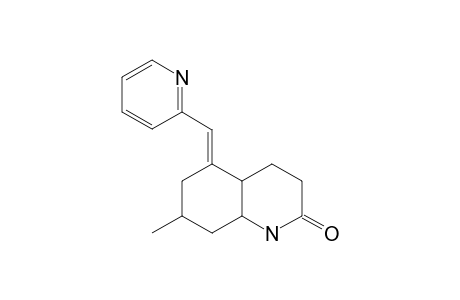 5-(ALPHA-VINYL-2-PYRIDINYL)-7-METHYL-DECAHYDRO-QUINOLINE-2-ONE