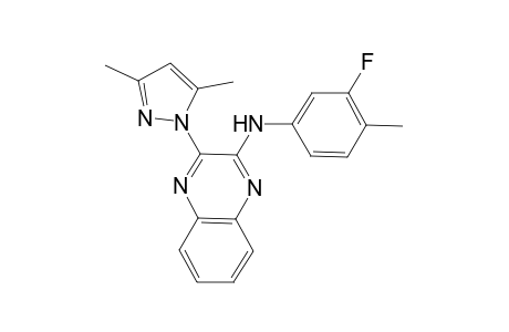 2-Quinoxalinamine, 3-(3,5-dimethyl-1H-pyrazol-1-yl)-N-(3-fluoro-4-methylphenyl)-