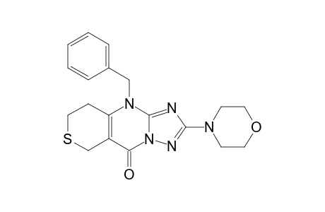 10-BENZYL-8,9-DIHYDRO-2-MORPHOLINO-6H,10H-THIOPYRANO-[4,3-D]-1,2,4-TRIAZOLO-[1,5-A]-PYRIMIDIN-5-ONE