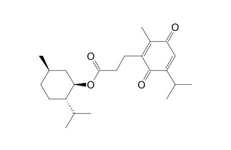 (-)-Menthyl 3-(2-Methyl-5-(1-methylethyl)-3,6-dioxocyclohexa-1,4-dienyl)propanoate