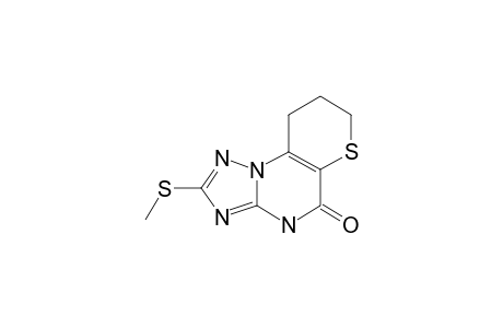 6,7-DIHYDRO-2-METHYLTHIO-5H,10H-THIOPYRANO-[2,3-E]-1,2,4-TRIAZOLO-[1,5-A]-PYRIMIDIN-5-ONE