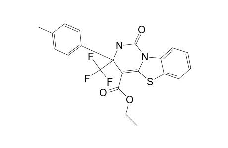 3-(4-METHYLPHENYL)-4-ETHOXYCARBONYL-3-TRIFLUOROMETHYL-2,3-DIHYDRO-1-H-PYRIMIDO-[6.1-B]-[1.3]-BENZOTHIAZOL-1-ONE