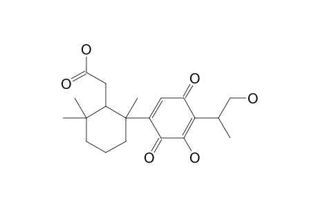 2-[2-[3-HYDROXY-4-(2-HYDROXY-1-METHYLETHYL)-BENZOQUINONE-2,5]-YL-2,6,6-TRIMETHYL-CYCLOHEXYL]-ETHANOIC-ACID