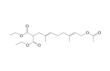 ETHYL 2-ETHOXYCARBONYL-10-ACETOXY-4,8-DIMETHYL-4E,8E-DECADIENOATE