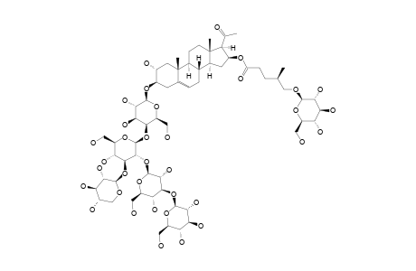 3-BETA-[(O-BETA-D-GLUCOPYRANOSYL-(1->3)-O-BETA-D-GLUCOPYRANOSYL-(1->2)-O-[BETA-D-XYLOPYRANOSYL-(1->3)]-O-BETA-D-GLUCOPYRANOSYL-(1->4)-BETA-D-GALACT