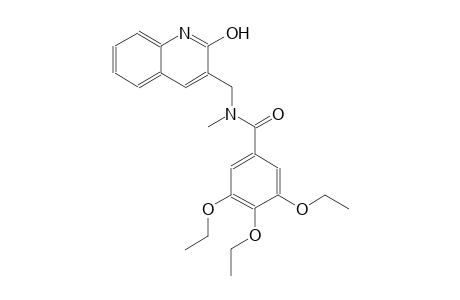 3,4,5-triethoxy-N-[(2-hydroxy-3-quinolinyl)methyl]-N-methylbenzamide