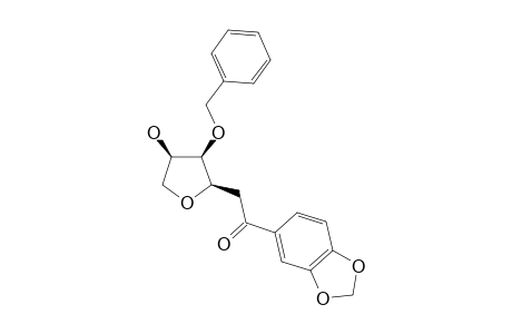 2-(2-O-BENZYL-1,4-ANHYDRO-BETA-D-ARABINOFURANOSYL-1-YL)-1-(3,4-METHYLENEDIOXY-PHENYLETHANE)-1-ONE;MAJOR-ANOMER