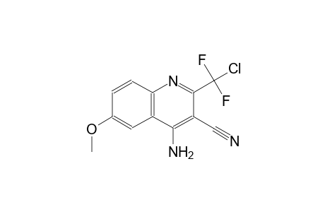 4-Amino-2-(chloro-difluoro-methyl)-6-methoxy-quinoline-3-carbonitrile